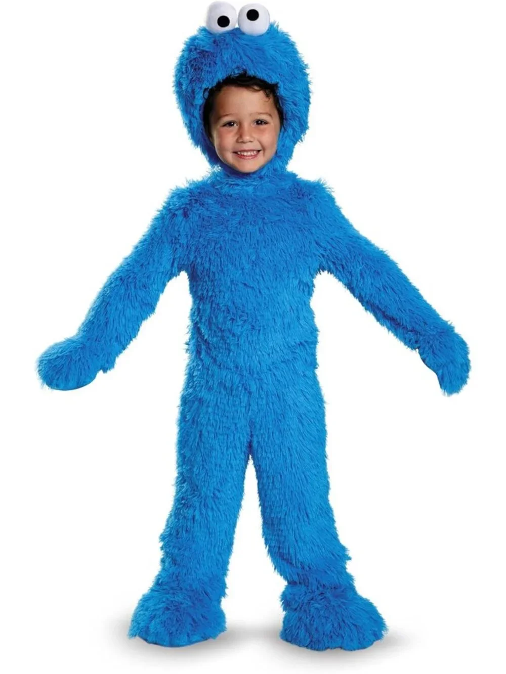 Cookie Monster Extra Plush Toddler Deluxe Costume 2T Sesame Street Furry Paws